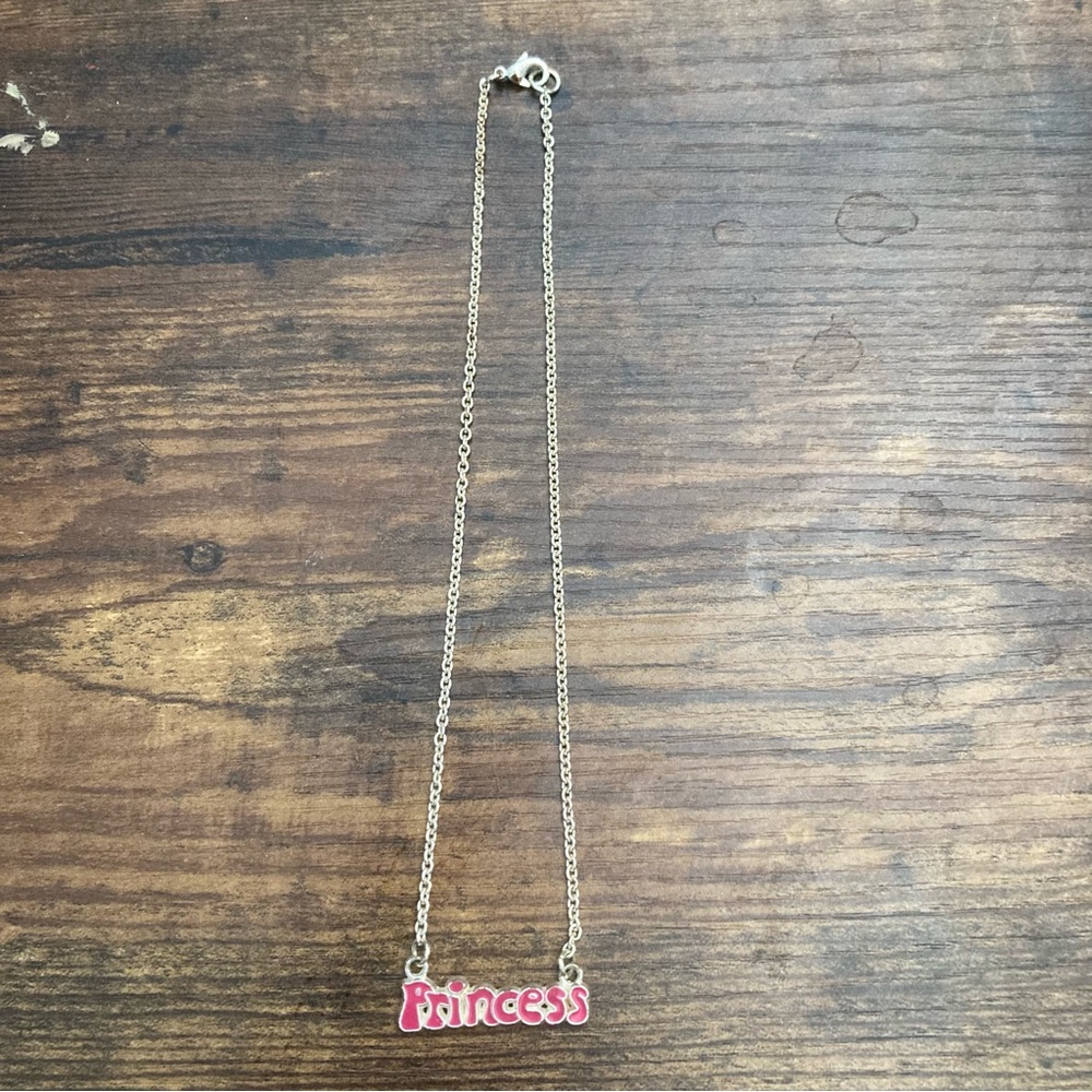 Vintage Y2K Princess Pink Name Necklace